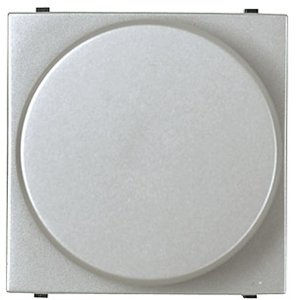 Фото ABB Zenit 2CLA226090N1301 Светорегулятор поворотный (ЭПРА 1-10В DC, 700 Вт, подсветка, под рамку, скрытая установка, 2 модуля, серебро)