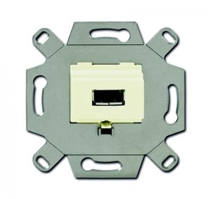 Фото ABB 2CKA000230A0418 Розетка USB (USB-type A, 5 полюсов, механизм, слоновая кость)