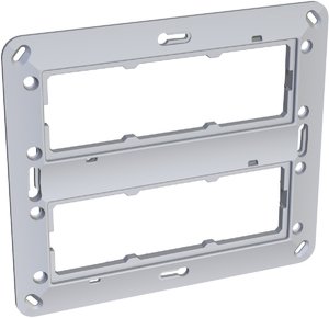 Фото Schneider Electric Altira ALB45628N Суппорт 6-постов (2 ряда по 3 поста, пластик)