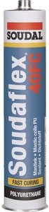 Фото Soudal Soudaflex 40 FC 103845 Полиуретановый клей-герметик быстрого отверждения (белый, 300 мл)