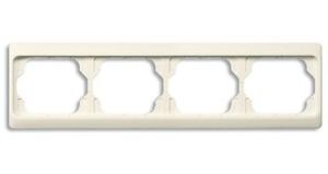 Фото ABB Alpha Exclusive 1754-0-4151 Рамка 4-постовая (горизонт., слоновая кость)
