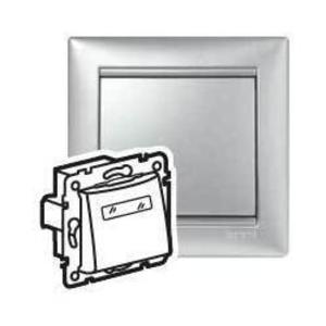 Фото Legrand Valena 770217 Выключатель кнопочный (подсветка, 10 А, под рамку, с/у, алюминий)