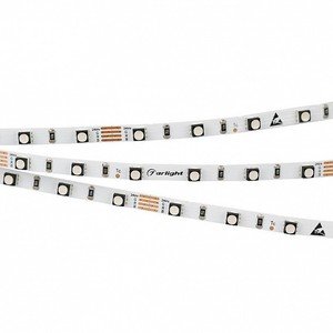 Фото Arlight Mini-60 RGB 5mm 025706 Светодиодная лента 24В (3535, IP33, 60 LED/m, LUX, 5 м)