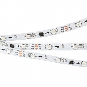 Фото Arlight SPI 2-5000 RGB 026368 Светодиодная лента 12В (5060, IP20, 150 LED, 5 м)