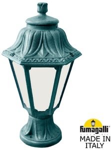 Фото Fumagalli Mikrolot/Anna E22.110.000.VYF1R Светильник наземный на низкой ножке 385 мм (корпус античная медь, плафон опал)