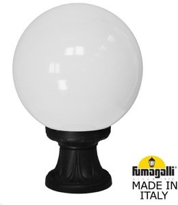 Фото Fumagalli Microlot/G250 G25.110.000.AYE27 Светильник наземный на низкой ножке 350 мм (корпус черный, плафон матовый)
