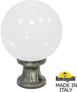 Фото Fumagalli Microlot/G250 G25.110.000.BYE27 Светильник наземный на низкой ножке 350 мм (корпус античная бронза, плафон матовый)