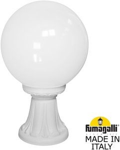 Фото Fumagalli Minilot/G250 G25.111.000.WYE27 Светильник наземный на низкой ножке 390 мм (корпус белый, плафон матовый)