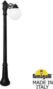 Фото Fumagalli Gigi/G250 1L G25.156.S10.AYE27 Светильник садовый с 1 фонарем 1850 мм (корпус черный, плафон матовый)