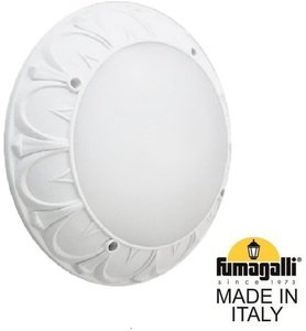 Фото Fumagalli Rita 1T3.000.000.WYE27 Светильник-бра уличный 355 мм (корпус белый, плафон матовый)