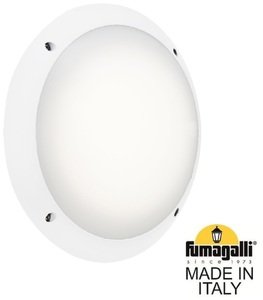 Фото Fumagalli Lucia 1R3.000.000.WYE27 Светильник-бра уличный 300 мм (корпус белый, плафон матовый)