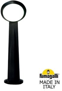Фото Fumagalli Gabri Remi/Lucia 1L 1R3.613.X10.AYE27 Столбик освещения садовый 1000 мм (корпус черный, плафон матовый)