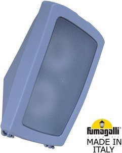 Фото Fumagalli Germana 2N1.000.000.LXF1R Светильник-бра уличный 250 мм (корпус серый, плафон матовый)