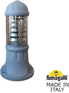 Фото Fumagalli Sauro 500 D15.553.000.LXE27H.FC1 Светильник наземный на низкой ножке 500 мм (корпус серый, плафон прозрачный)