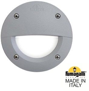 Фото Fumagalli Leti 100 Round-El 2C3.000.000.LYG1L Подсветка ступеней (корпус серый, плафон матовый)