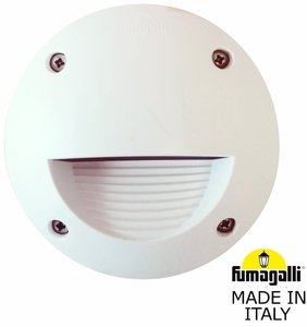 Фото Fumagalli Leti 100 Round-St 2C4.000.000.WYG1L Подсветка ступеней (корпус белый, плафон матовый)