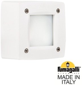 Фото Fumagalli Extraleti 100 Square 3S1.000.000.WYG1L Подсветка ступеней 120 мм (корпус белый, плафон матовый)
