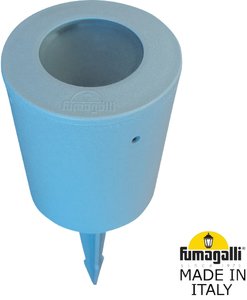 Фото Fumagalli Franca 90 Spike 3A7.001.000.LXU1L Столбик освещения садовый 115 мм (115+180 колышек, корпус серый, плафон матовый)