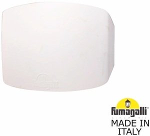Фото Fumagalli Abram 150 AB1.000.000.WXJ1L Светильник на стену 120 мм (корпус белый, плафон прозрачный)