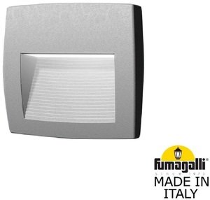 Фото Fumagalli Lorenza 150 AS1.000.000.LXJ1L Подсветка ступеней 150 мм (корпус серый, плафон прозрачный)
