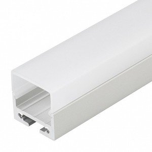 Фото Arlight SL-LINE-2011M-2500 ANOD+OPAL SQUARE 025870 Профиль с экраном 2500x11x20 мм