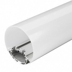 Фото Arlight SL-ROUND-D90-2500 ANOD+OPAL 024076 Профиль с экраном 2500x90x90 мм