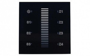 Фото Arlight 019574 Панель сенсорная Sens SR-2830A-RF-IN Black (220V, 4 зоны)