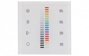 Фото Arlight 020951 Панель сенсорная Sens SR-2830C1-AC-RF-IN White (220V, RGB+DIM, 4 зоны)