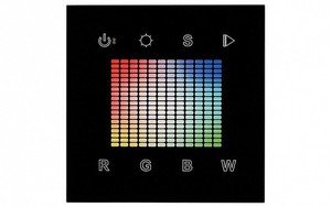 Фото Arlight 021036 Панель сенсорная Sens SR-2831S-AC-RF-IN Black (220V, RGB, 1 зона)