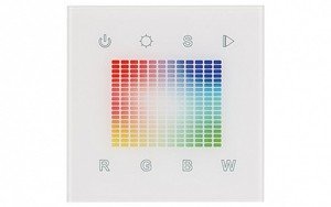 Фото Arlight 018277 Панель сенсорная Sens SR-2831S-AC-RF-IN White (220V, RGB, 1 зона)