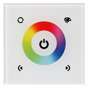 Фото Arlight 017958 Панель сенсорная Sens LN-082-RGB White (RF,12-24V, 144-288W)