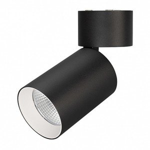 Фото Arlight 027543 Светильник светодиодный SP-POLO-SURFACE-FLAP-R85-15W Day4000 (черный, вставка белая)