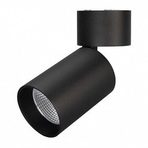 Фото Arlight 027548 Светильник светодиодный SP-POLO-SURFACE-FLAP-R85-15W Warm3000 (черный, вставка черная)