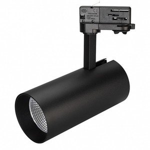 Фото Arlight 027446 Светильник светодиодный SP-POLO-TRACK-LEG-R85-15W Day4000 (черный, вставка черная)