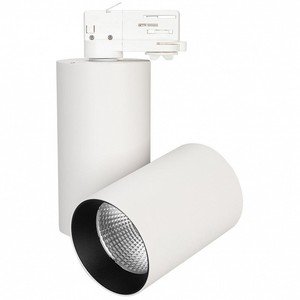 Фото Arlight 027443 Светильник светодиодный SP-POLO-TRACK-TURN-R85-15W White5000 (белый, вставка черная)