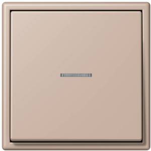 Фото Jung Le Corbusier LC990KO532131 Клавиша одиночная с окошком (ombre brulee claire)