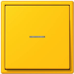 Фото Jung Le Corbusier LC990KO54320W Клавиша одиночная с окошком (le jaune vif)