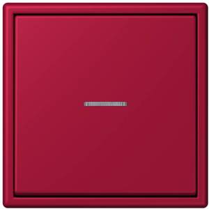Фото Jung Le Corbusier LC990KO532100 Клавиша одиночная с окошком (rouge carmin)