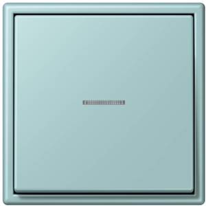Фото Jung Le Corbusier LC990KO532033 Клавиша одиночная с окошком (céruléen clair)