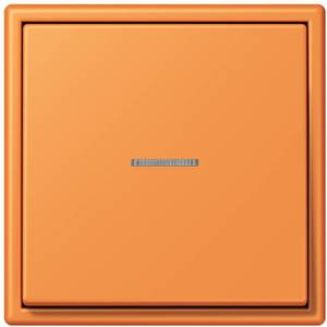 Фото Jung Le Corbusier LC990KO532081 Клавиша одиночная с окошком (orange clair)