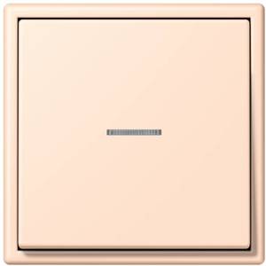 Фото Jung Le Corbusier LC990KO532091 Клавиша одиночная с окошком (rose pâle)