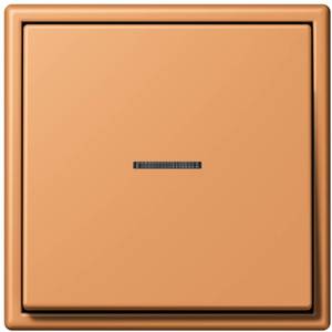 Фото Jung Le Corbusier LC990KO532122 Клавиша одиночная с окошком (terre sienne claire 31)