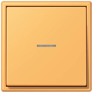 Фото Jung Le Corbusier LC990KO54320L Клавиша одиночная с окошком (ocre jaune clair)