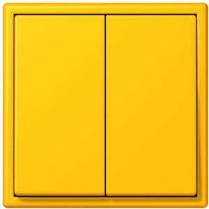 Фото Jung Le Corbusier LC9954320W Клавиша двойная (le jaune vif)