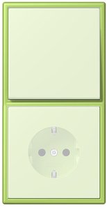 Фото Jung Le Corbusier LC98232052 Рамка 2-постовая (универсальная, vert clair)