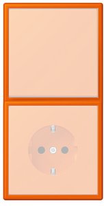 Фото Jung Le Corbusier LC98232080 Рамка 2-постовая (универсальная, orange)