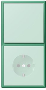 Фото Jung Le Corbusier LC9824320G Рамка 2-постовая (универсальная, vert 59)