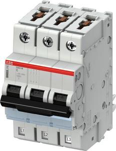 Фото ABB S400 2CCS573001R0064 Автоматический выключатель трехполюсный 6А (25 кА, C)