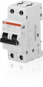 Фото ABB S200 2CDS272061R0157 Автоматический выключатель двухполюсный 0.5А (15 кА, K)