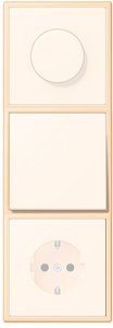 Фото Jung Le Corbusier LC98332060 Рамка 3-постовая (универсальная, ocre)